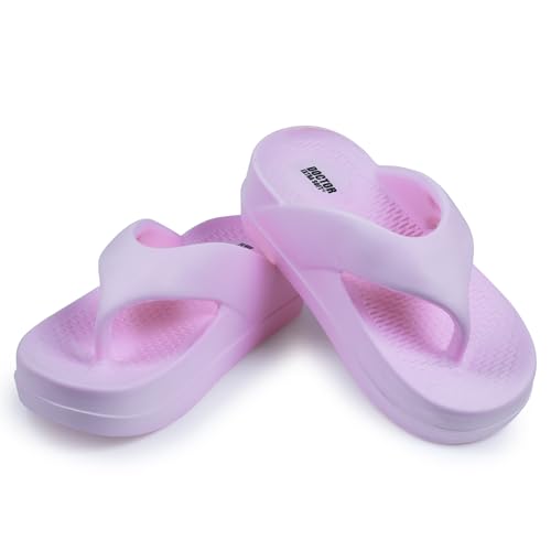 Image of DOCTOR EXTRA SOFT Women's EVA Flip Flop Slippers| Lightweight Comfortable Sandals| Thick Sole Cushion Slip-On, Waterproof Cloud Soft Platform Thong for Summer Beach, Pool & Indoor Outdoor Wear D-557