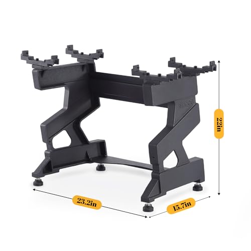Image of SNODE AD80 Drop Proof 80 lbs Adjustable Dumbbell Set -Exhaustion Training Weights Adjustable Dumbbells with Cast Iron Plates and Cradle, Knurled Handle, Fast Adjust, Compact Home Gym Equipment for Bench & Press