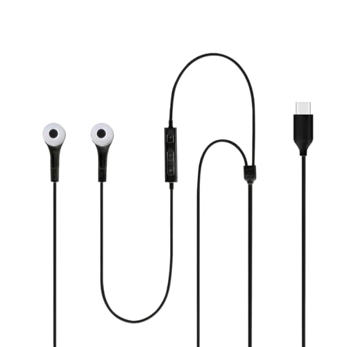 Image of Original Type-C Earphones for Samsung Galaxy S Series (S26, S25, S24, S23, S22, S21), A Series, M Series, F Series & Note Series, Compatible with All USB-C Smartphones, Stereo Hi-Fi Sound - Black