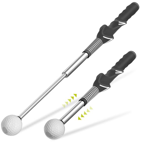 Retractable Golf Swing Aid for Golf Speed Training, Rhythm Click