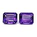 1Pair Natural Amethyst Squire Cut Gemstone Lab Certified Loose Gemstone For Man Or Women Fashion Jewlery Gemstone (Stone Size 5 * 7Mm)-B0C2VR4GM1