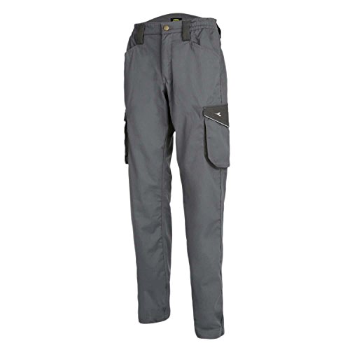 Utility Diadora PANT STAFF CARGO - Pantalone da Lavoro, Uomo, Grigio (Steel Gray), 46/48 IT (M EU)