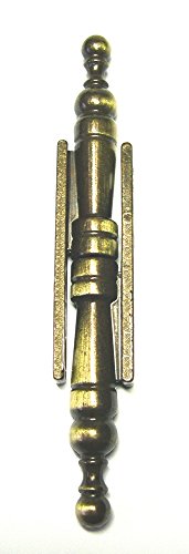 Paumelle à vase universelle Strauss Vonderweidt - Vieux bronze - Hauteur 105 mm - Platine 50 mm - Vendu par 2