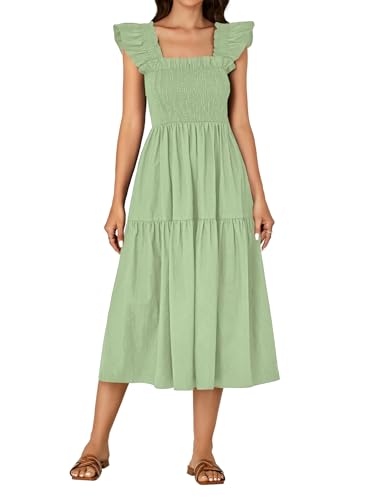 Image of Rooscier Women's A Line Smocked Midi Dress