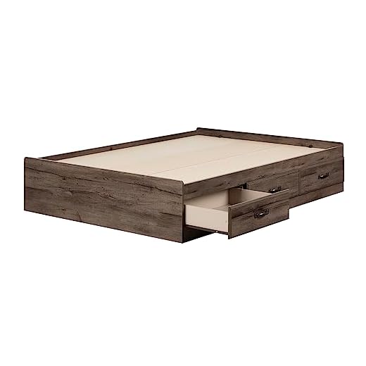 South Shore Ulysses Full Mates Bed Fall Oak