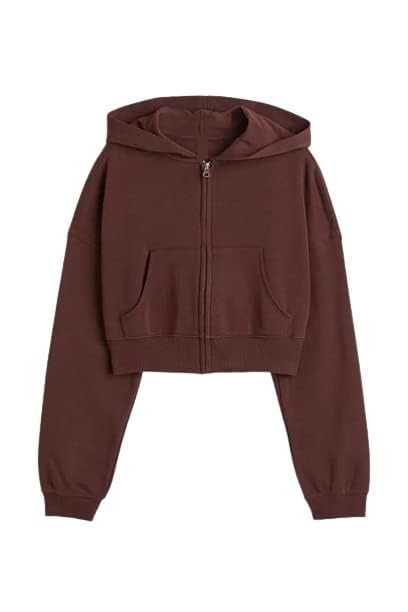 Image of Women Cotton Blend Hooded Sweatshirt