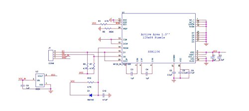 Image of HiLetgo 1.3 inch IIC I2C Serial 128x64 SSH1106 SSD1306 OLED LCD Display LCD Module for Arduino AVR PIC STM32
