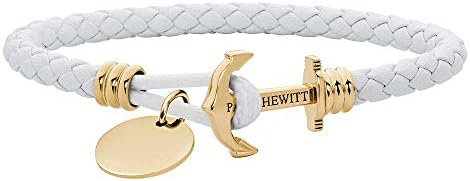 PAUL HEWITT Bracelet Femme & Homme PHREP Lite - Cadeau Homme & Femme, Bracelet Cuir Ancre Marine, Fermoir Ancre en INOX...