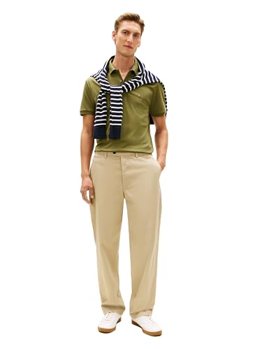 Image of Tommy Hilfiger Mens Short Sleeve Casual Polo Shirts in Regular Fit with Liquid Cotton