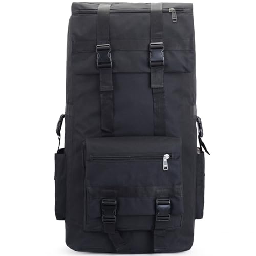 Vistnale Mochila De Senderismo, Mochila De Caza De 120 L, Tela Oxford Impermeable Resistente Al Desgarro para Acampar, Molle De 32.68x15.75x15.75 para Viajar