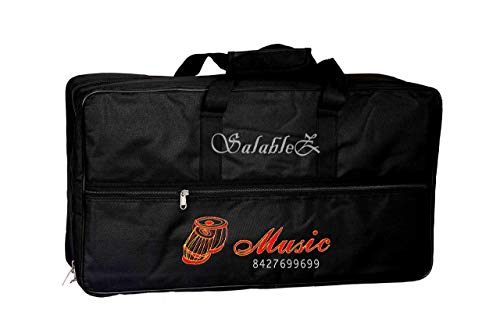 Salablez® Folding(Portable) Harmonium Total 42 Keys,Deluxe Portable Harmonium, 2 Reeds, 3.5 Octaves, Coupler Folding Portable Harmonium Sustain Orignal Sound System Hard Key Sound With Free Bag