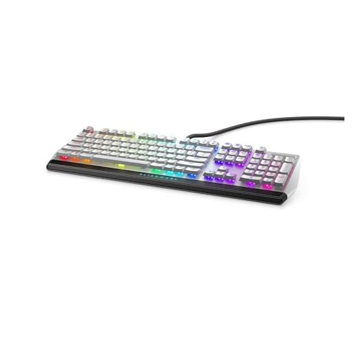 Dell Alienware 510K Low-Profile RGB Mechanical Gaming Keyboard - AW510K (Lunar Light)