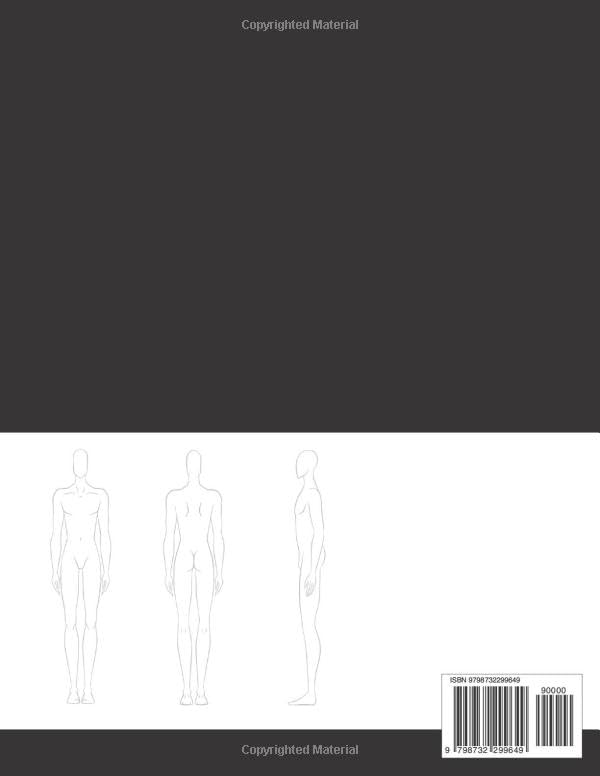 Cosplay Project Sketchbook: Male Figure Templates, ideal for costume and fashion design - Image 2