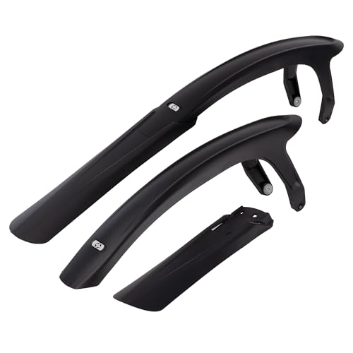 Oxford Set Road Bike Cycle Mudguards Mudstop RD MU887 Ensemble de Garde-Boue pour vélo de Route, Noir, 490/530mm