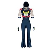 HBGIAY JJBA Jodio Joestar Cosplay Costume Jumpsuit Gloves Halloween Carnival Outfit Anime JJBA Cosplay Costume Adult