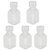 Aexit 5 Pcs Bottles & Jars 50ml Plastic Square Wide Mouth Chemical Sample Reagent Reagent Bottles Bottle Thickening
