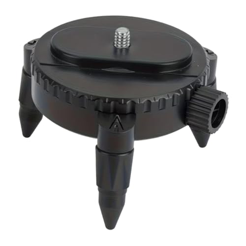 Adaptador de trípode con microajuste base giratoria 360 y soporte de ajuste 8