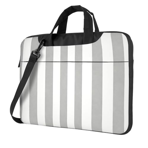 Maletín impermeable para laptop 15.6 pulgadas gris y blanco miniatura 1
