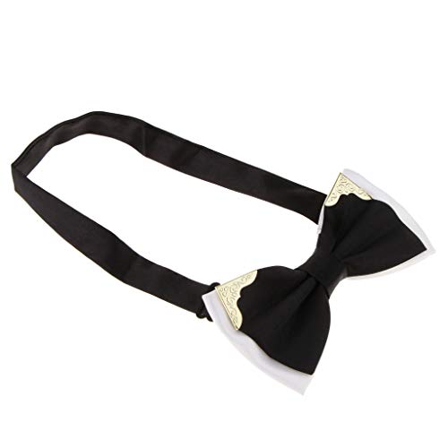 menolana Multicolor de Cavalheiros Tuxedo Bow Tie Bowtie Gravata para Os Homens Negros - Preto