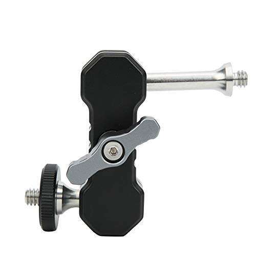 Image of Aluminium Alloy Magic Arm Ballhead Support Cage Expansion Stand Bracket Accessory Professional Photography Equipment Mount for DSLR Cameras Video Lights Microphones Black 1 /4 Inch