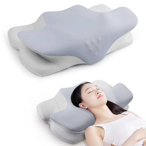 枕 首が痛くならない まくら 低反発枕 安眠枕 仰向け寝 横向き寝 快眠枕 肩がラク 安眠 よく眠れる 低め 高め調整可 pillow 洗える枕カバー 父の日/母の日 誕生日/クリスマス プレゼント グレー