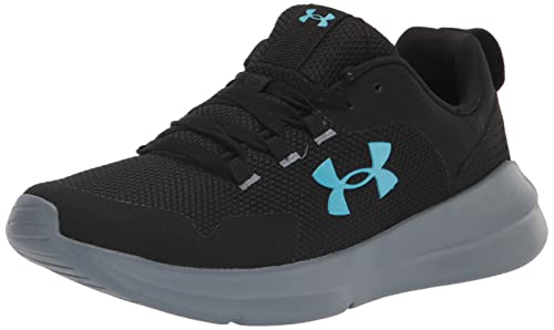 Under Armour Tenis para hombre, (008) Negro/Gravel/Blue Surf, 49.5 EU