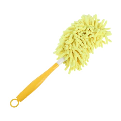 Outanaya 1 Juego Fregona Plana Trapeadores Húmedos para Limpieza De Pisos Cabezales De Fregona De Repuesto Limpiador De Pisos De Baño Trapeador De Micro Fibra Yellow Vellón De Coral
