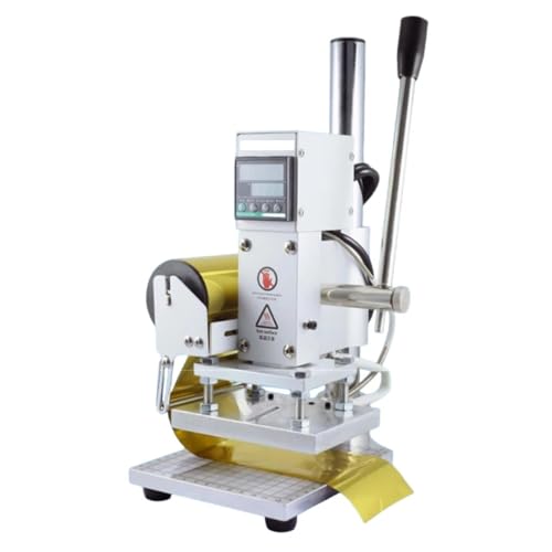 Machine de marquage à chaud manuelle numérique avec grand support stable pour presse à gaufrer - 4