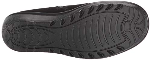 Skechers Women's Parallel-Buckle Strap Side Gore Zip Up Wedge Casual Comfort Ankle Boot Fashion - Image 3