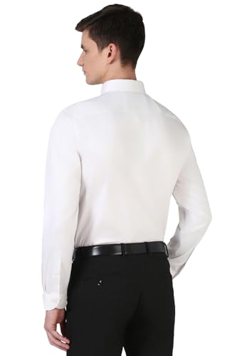 Image of Peter England Men White Regular Fit Formal Shirt