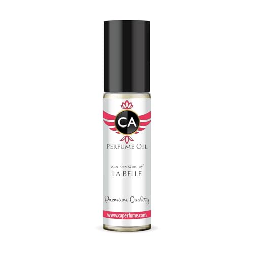 CA Perfume Impression of La Belle for Women Eau De Parfum Amber Vanilla Scent Long Lasting Perfumes for Women Travel Size TSA Ready for Day and Night Wear 0.33 Fl Oz 10ml