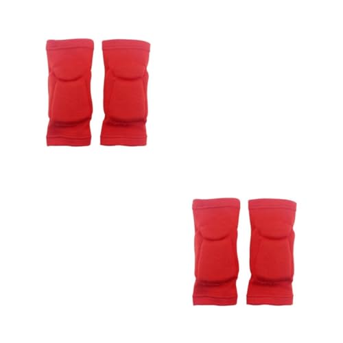 Beavorty 2 Pairs Sports Sleeve Elbow Protection Pads Elbow Pads Elbow Sleeve Men Arm Guard Sleeve Elbow Protection Sleeve Padded Sleeve Sports Compression Sleeve Elbow Guard Sleeve Red