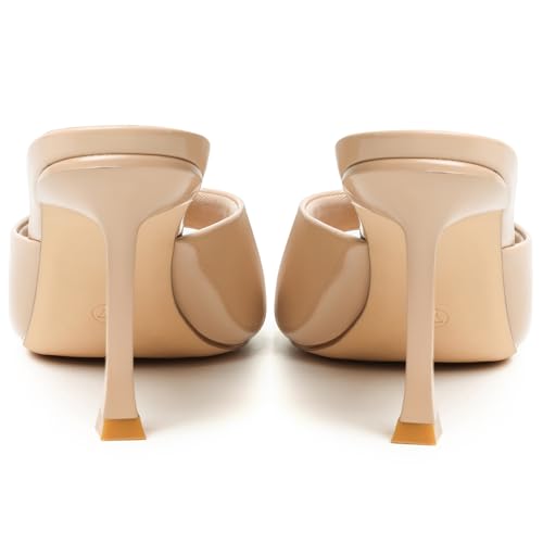 Image of Mostrin Kitten Heels for Women Round Toe Heels With Bow Vintage Mules Sexy Slip on Stiletto Backless Sandals for Party Daily
