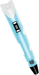 Caneta 3d Impressora Pen Printer Com Tela Digital Para Ajustar A Temperatura e Velocidade Filamento PLA de Carregamento USB Presentes Para Crianças Refil Premium GAXMARK