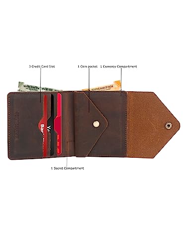Image of TEAKWOOD LEATHERS Wallet for Men I Handcrafted I Multiple Credit /Debit Card Slots