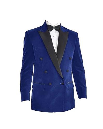 Blazer en Velours Homme Revers en Pointe Veste Costume Affaires Chic et Bal de Promo