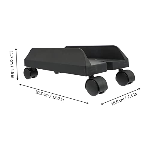 Soporte Movible para CPU con Ruedas de Bloqueo, Rack de Hierro Ajustable para Escritorio, Soporte para Computadora de Oficina miniatura 2