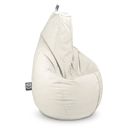 HAPPERS Puff Pera Naylim Mate Crudo XL para exterior e interior