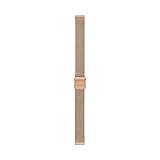 Bandbreite: 12 mm Fossil - Damen 12mm Roségold Edelstahl Mesh Uhrenarmband, S121026