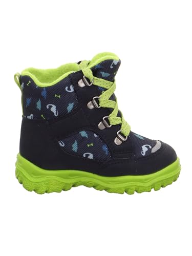 Superfit Baby Jungen HUSKY1 warm gefütterte Gore-Tex Stiefel, BLAU/HELLGRÜN 8000