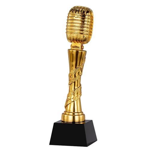Trophée Micro Trophée Concours De Musique Trophée Champion Chanteur Trophée Hôte Emballage Coffret Cadeau
