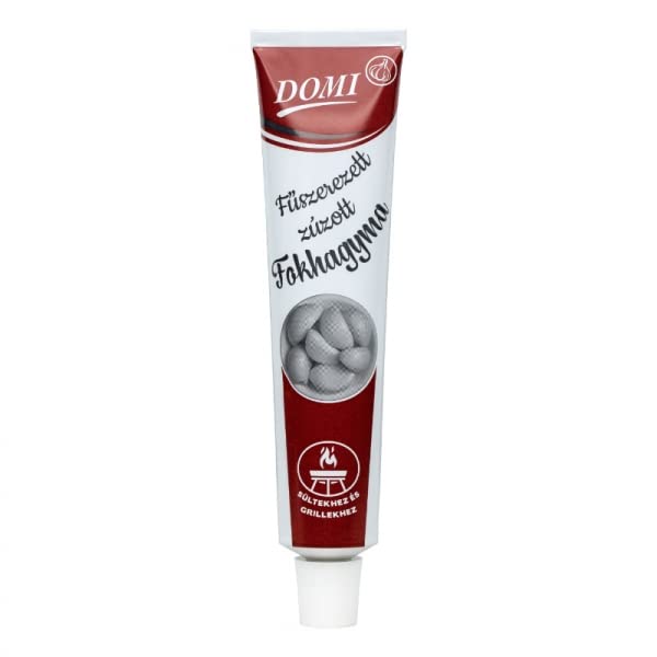 DOMI - Würzige Knoblauchcreme Grillgeschmack 80g, Fűszerezett zúzott fokhagyma grillekhez, sültekhez