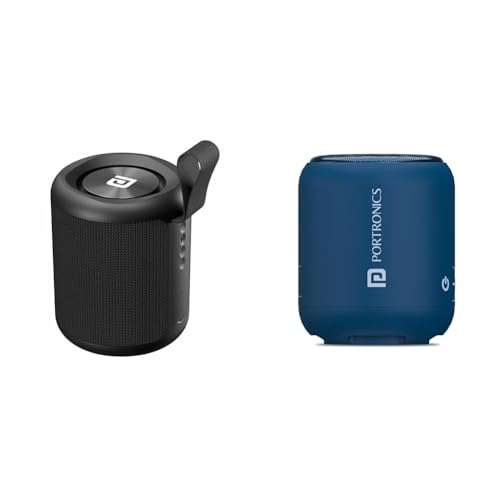 Image of Portronics SoundDrum P 20W Portable Bluetooth Speaker with 6-7 hrs Playback Time, Handsfree Calling,