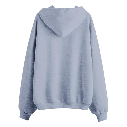 Girls Zip up Hoodie Oversiezd Long Sleeve Hooded Sweatshirt Fall Winter Jacket with Pockets Casual Cute Coats4