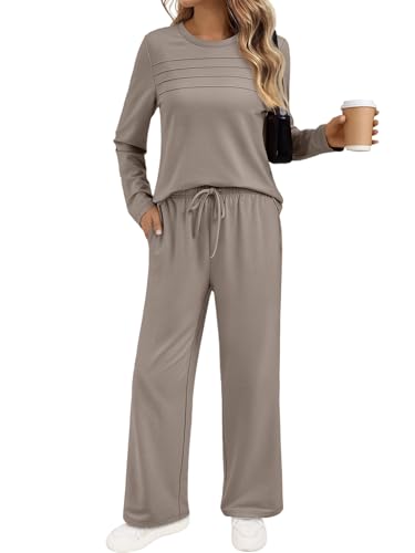 AUTOMET Conjunto de 2 peças para mulheres, roupas de outono e via...