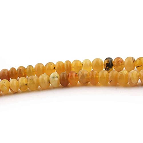 Rondelles Lisses Calcédoine Jaune 9mm Qualité Joaillerie Fil 18" SB1905