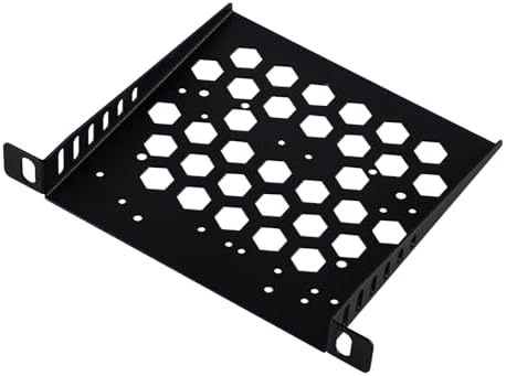 GeeekPi DeskPi RackMate TT Accessories 7 inch 0.5U Rack Shelf, 0.5U Server Rack Shelf Vented Rack Mount Cantilever Tray Only for DeskPi RackMate TT Network Cabinet