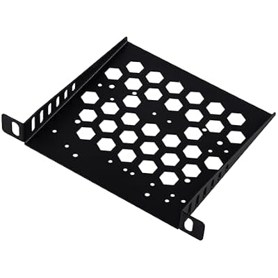 GeeekPi DeskPi RackMate TT Accessories 7 inch 0.5U Rack Shelf, 0.5U Server Rack Shelf Vented Rack Mount Cantilever Tray Only for DeskPi RackMate TT Network Cabinet