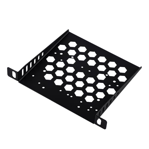 GeeekPi DeskPi RackMate TT Accessories 7 polegadas 0,5 U Rack Shelf, 0,5 U Server Rack Shelf Vented Rack Mount Cantilever Tray Only for DeskPi RackMate TT Network Cabinet