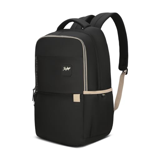 Image of Skybags Transit 17 Inch Compatible Laptop Backpack 29L | 2 Compartments with Quick-Access Front Pocket & Rain Cover | Air-Mesh Back Panel & Side Pocket | Office & Travel Backpack for Men & Women